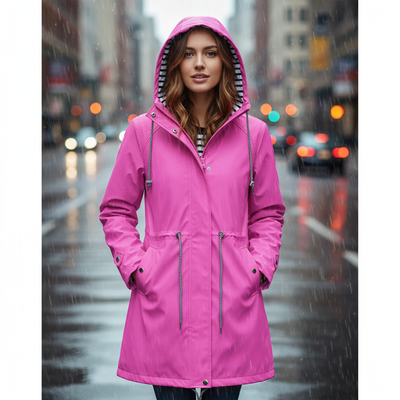 Stylish waterproof rain jacket for women with lightweight breathable design – Elouane by Avery Lane